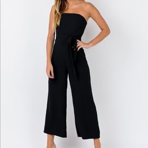 Princess Polly THE KIT JUMPSUIT BLACK
